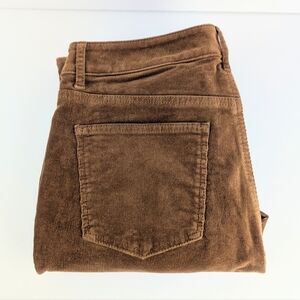 Talbot's High Waist Straight Leg Tan Corduroy Pants (Size: 8) 15.1oz